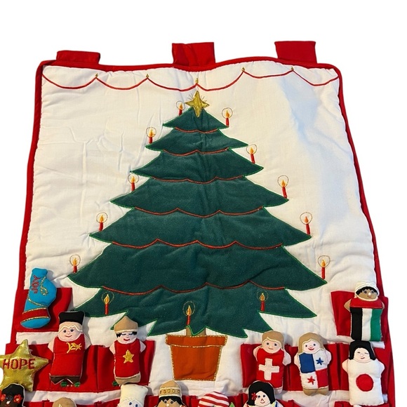 Vintage Alma’s Design advent calendar Peace And Love Around The World Christmas - Picture 2 of 11